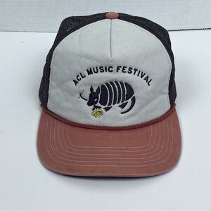 Howler Brothers Austin City Limits Armadillo Adjustable Snap Back Trucker Cap OS